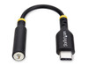 StarTech 5in (12.7cm) USB-C to 3.5mm TRRS Headphone/Headset Jack Audio Adapter,