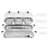 ELITE GOURMET ELITE PLATINUM TRIPLE BUFFET SERVER STAINLESS STEEL EWM-9933