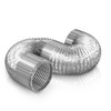 TBCDHCMC 10 INCH SINGLE-LAYER ALUMINUM PET FLEXIBLE DRYER VENT HOSE - ALUMINUM