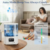 AZAEAHOM SMART HUMIDIFIERS FOR BEDROOM, TOP FILL 4L COOL MIST AIR HUMIDIFIER
