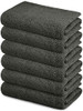 SIMPLY LOFTY 100% COTTON BATH TOWELS SET 22"X44" PACK ULTRA SOFT CHARCOAL GRAY