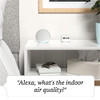 AMAZON SMART AIR QUALITY MONITOR KNOW YOUR AIR WORKS WITH ALEXA WHITE