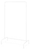 WHITMOR FREESTANDING GARMENT RACK 6023-1168-WHITE - WHITE