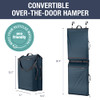 CleverMade Convertible Laundry Hamper Bag - Ocean Dark Charcoal New