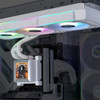 LIAN LI HYDROSHIFT LCD 360R, ALL IN ONE CPU COOLER - WHITE