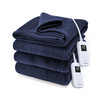 Sunbeam Royal Ultra Fleece Heated Electric Blanket, 90" x 100", Indigo