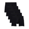 AMAZON ESSENTIALS MEN'S SUPER SOFT MODAL BOXER BRIEFS, SIZE: MEN XXL - BLACK New