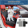 CHUMAJOR 6-IN-1 DOG CAR SEAT COVER 60/40 SPLIT 100% WATERPROOF GD093 - BLACK