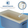 CARLISLE 1/3 SIZE COLDMASTER COOLCHECK FOOD PAN WHITE/BLUE