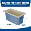 CARLISLE 1/3 SIZE COLDMASTER COOLCHECK FOOD PAN WHITE/BLUE