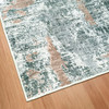 KATHY IRELAND 8023 5×7 FEET FLANNEL WASHABLE AREA RUG - ANNABELLE GRAY New