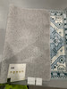 KATHY IRELAND HOME FLANNEL PLUSH AREA RUG 20"X32" - BLUE/WHITE/BEIGE New