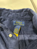 POLO RALPH LAUREN BLUE KIDS BUTTON DOWN LONG SLEEVE SHIRT - SIZE: YOUTH 6 - BLUE New