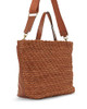 LUCKY BRAND DAWN WOVEN TOTE DARK BROWN - DARK BROWN New
