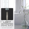 TAYLOR LIGHT POWERED DIGITAL BATH SCALE, HIGH 400 LB CAPACITY - BLACK