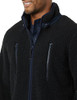 AMAZON ESSENTIALS MENS TEDDY FLEECE FULL-ZIP MOCK NECK JACKET - BLACK -LARGE New