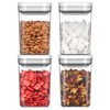 MR. SIGA AIRTIGHT BPA FREE FOOD STORAGE CONTAINER SET, SET OF 4 - WHITE