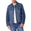 AMAZON ESSENTIALS MEN'S REGULAR FIT LOW STRETCH DENIM JACKET MEDIUM STONE WASH