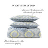 Martha Stewart Full/Queen Size Quilt Set - 3 Piece Soft Washed Microfiber New