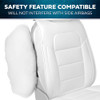MOTORBOX CLASSIC FAUX LEATHER FRONT SEAT COVERS 2-PC SET - WHITE