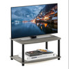 FURINNO TURN-N-TUBE TV RISER STAND 2-TIER SMALL ELEVATED NO TOOLS TV - OAK GRAY
