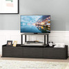 FURINNO TURN-N-TUBE TV RISER STAND 2-TIER SMALL ELEVATED NO TOOLS TV - OAK GRAY
