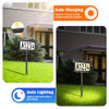 Brightever Solar Address Signs, House Number for Outside Waterproof, 3-Color LED