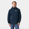 HELLY HANSEN MEN'S SANDOY RAIN JACKET - SIZE: MEN M - NAVY New