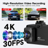 GENERIC 3 CHANNEL 4K DASH CAM FRONT REAR AND INSIDE, 5G WIFI NIGHT VISION 3