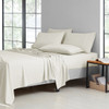 BIBB HOME BAMBOO 6-PIECE LUXURY SHEET SET - FULL - IVORY