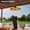 SUNDATE HANGING HEATER, 1500W OUTDOOR ELECTRIC PATIO CEILING HEATER - BLACK