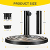 YSSOA 24.2 LBS 17.7" Market Umbrella Base Heavy Duty Round Patio Umbrella New