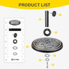 YSSOA 24.2 LBS 17.7" Market Umbrella Base Heavy Duty Round Patio Umbrella New