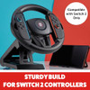 NUMSKULL OFFICIAL JOY-CON STEERING WHEEL TABLE ATTACHMENT FOR SWITCH 2 - BLACK