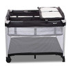 JOOVY ROOM TWIN NURSERY CENTER WITH BASSINET, 9051, 1 COUNT, 1 PACK, BLACK/GRAY