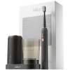 AJELU SONIC ELECTRIC TOOTHBRUSH DRYING STORAGE HOLDER 8 BRUSH HEADS - BLACK