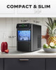 SILONN ICE MAKER COUTERTOP MACHINE - PORTABLE ICE CUBE MAKER 20LBS - BLACK