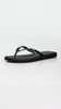 162307 TORY BURCH WOMEN'S KIRA PADDED FLIP FLOPS SIZE: WOMEN 9 - PERFECT BLACK