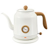 ULCREIGO 1.2L Electric Gooseneck Kettle with Thermometer Tea Kettle - White New