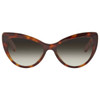 SALVATORE FERRAGAMO WOMEN SUNGLASSES GRADIENT LENSES 56-17-145 - TORTOISE/GREEN