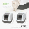 CATIT AIRSIFT CAT LITTER PAN, LARGE - GRAY WHITE