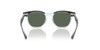 RAY-BAN JUNIOR 715871 45-18-130 BLACK ON TRANSPARENT DARK GREEN LENS