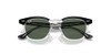 RAY-BAN JUNIOR 715871 45-18-130 BLACK ON TRANSPARENT DARK GREEN LENS