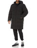 AMAZON ESSENTIALS MENS HOODED LONG PUFFER COAT - SIZE 6X-LARGE - BLACK