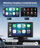 FOXPARK WIRELESS APPLE CARPLAY SCREEN - SUNLIGHT READABLE 7.2" RC07 - BLACK