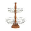 Gourmet Basics by Mikasa Sidney 2-Tier Fruit and Vegetable Storage Basket