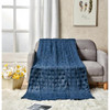 Amrani Bedcover Embossed Blanket, Soft Premium Microplush, Queen, Navy New