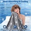 INHAND COOLING BLANKET QUEEN SIZE DOUBLE SIDED COOLING BLANKETS - INK GRAY