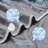 INHAND COOLING BLANKET QUEEN SIZE DOUBLE SIDED COOLING BLANKETS - INK GRAY