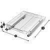 Smart Design Pull-Out Cabinet Organizer Single Level Chrome, Extra Large New